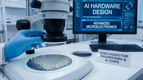 microscope in laboratory