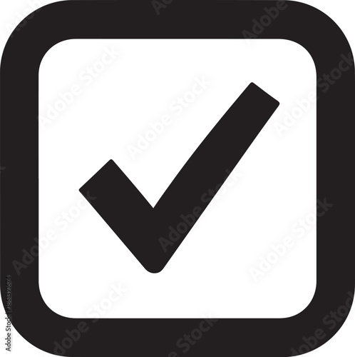 Checkmark symbol for approval and confirmation