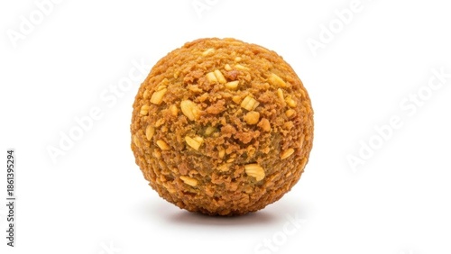Ramadan single food Falafel ball isolated on a pure white background | Ramadan, Iftar, Sehri, Food, Meal, Dinner, Breakfast, Islam, Muslim, Fasting, single.