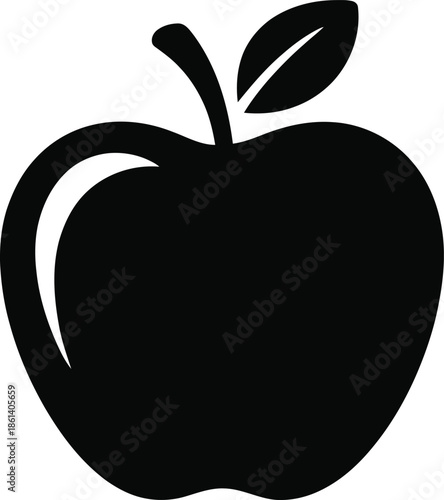 Black Silhouette Icon Vector Graphic Illustration Perfect for Logos and Designs on White Background