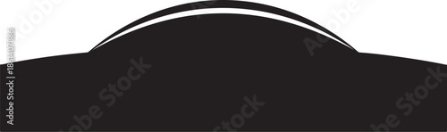 Black white curved abstract design