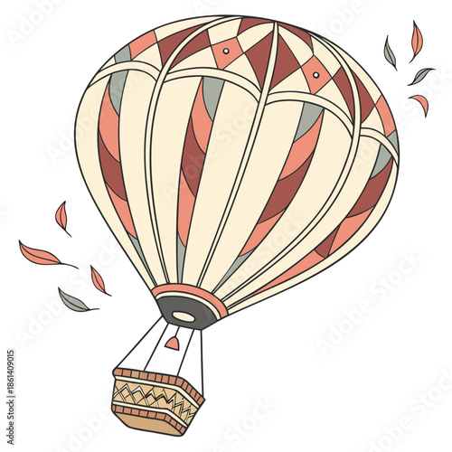Vintage hot air balloon