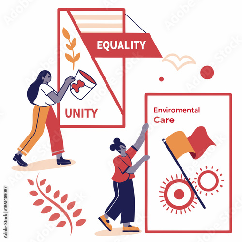 Promoting equality, unity, and environmental care
