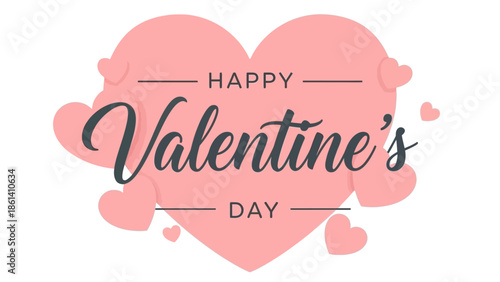 A heartwarming illustration of Valentine's Day celebration with love and hearts