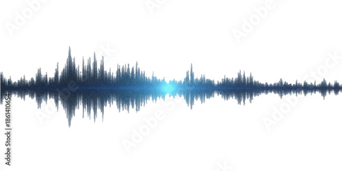 An abstract vector illustration of a green grass meadow and blue wave design blending nature art with a seasonal spring field silhouette