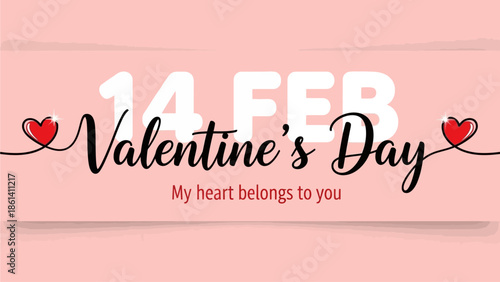 Valentine's Day Greeting Card: A romantic Valentine's Day greeting card, adorned with heartfelt expressions of love and affection.