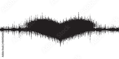 Black silhouette of a woman with long hair and butterfly wing lashes creates a nature pattern design with macro insect beauty