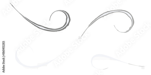 Abstract swirls of light against a dark completely black background