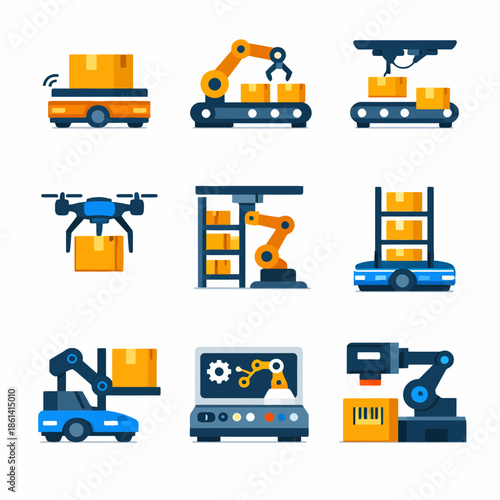 Robotic automation in warehouse logistics and inventory management