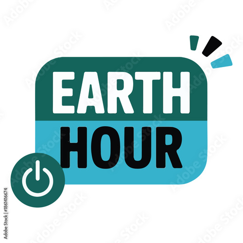 Earth Hour Awareness Poster – Power Off Design