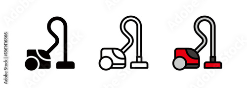 Vacuum cleaner/house cleaning icon