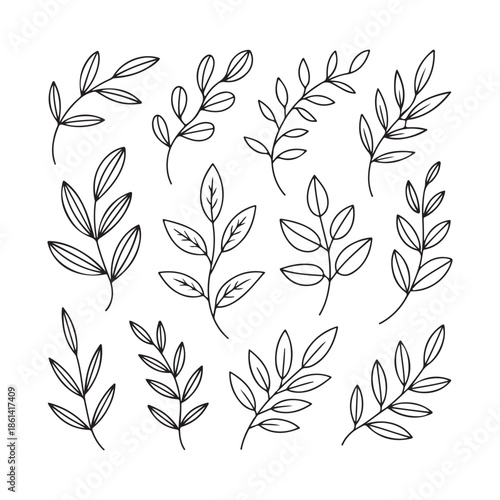 Small Leaves Pattern Vector Design