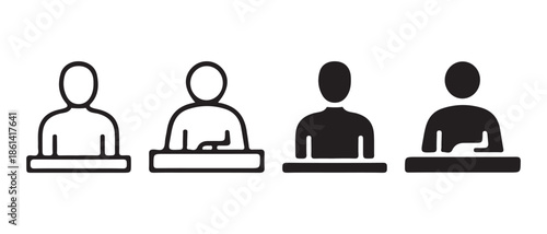 Human Icons Representing Diversity and Inclusion in Teams and Meetings.