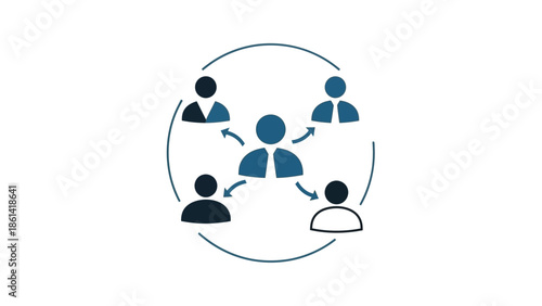 Teamwork and Collaboration Concept with People Connected.