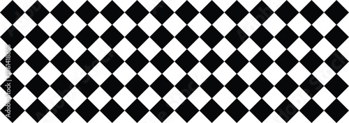 Retro diner seamless black and white checkered tablecloth pattern for vintage cafe and kitchen design.checkered seamless pattern. Endless background. Racing flag texture,stripe speed texture,repeating