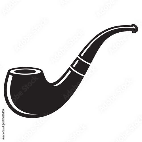 Grocery Shopping Silhouette – Family Outing with Cart & Child in Bold Graphic Style