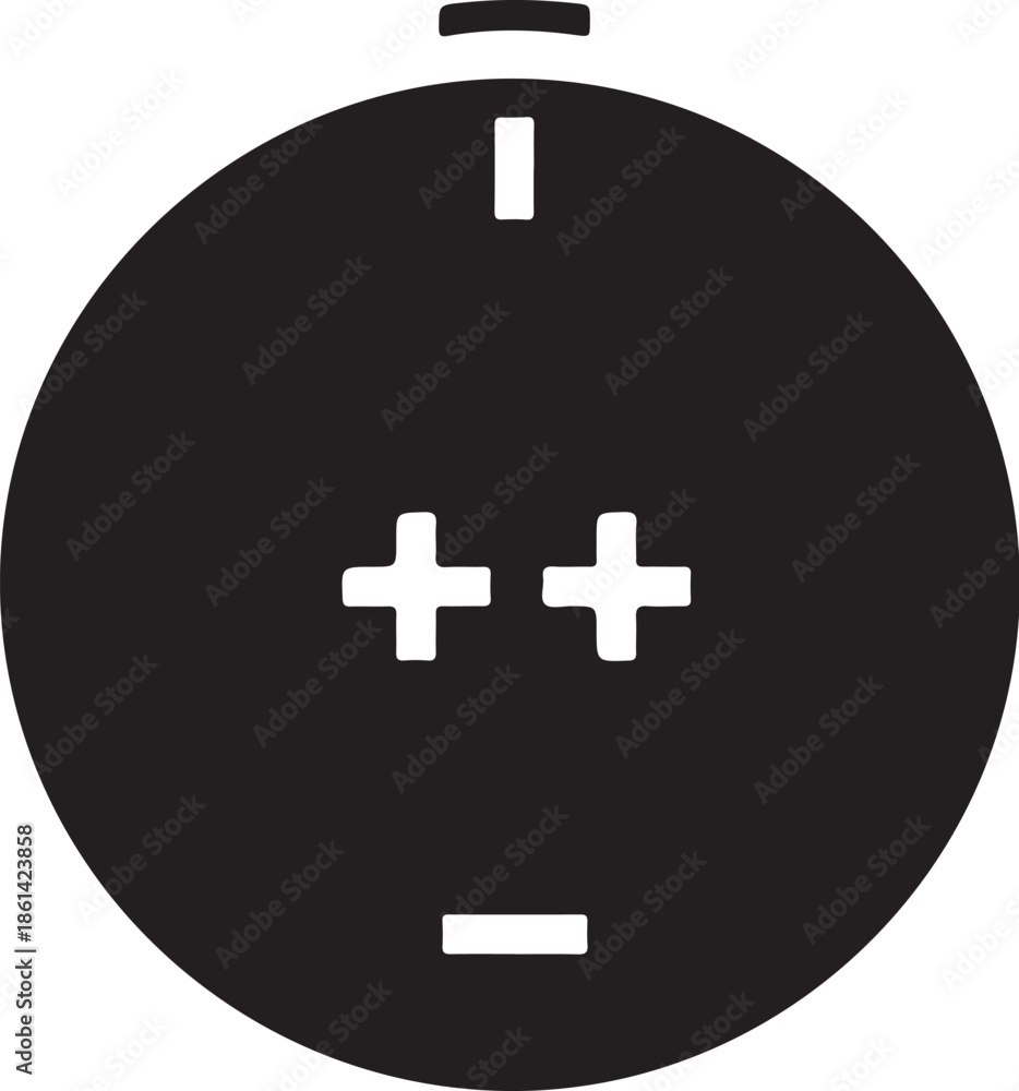 Obraz premium Battery symbol icon simple design