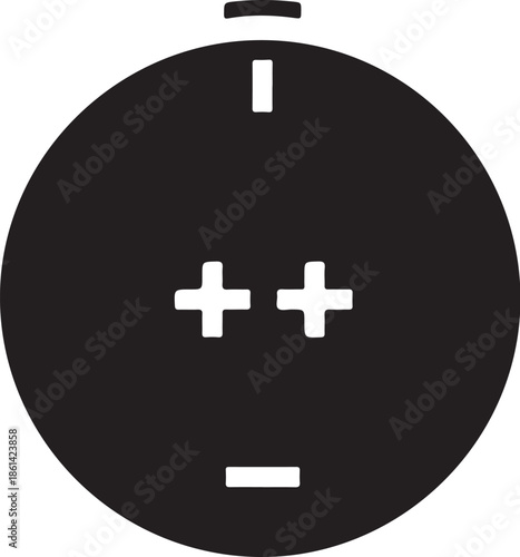 Battery symbol icon simple design