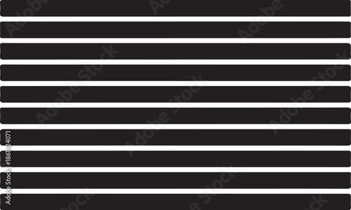Black horizontal lines stacked icon