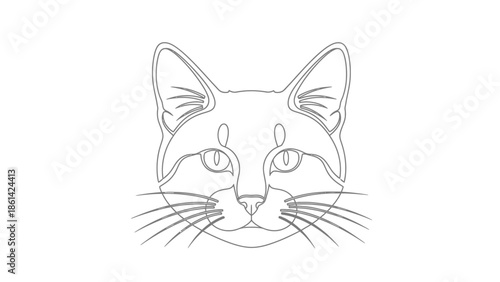 Cute cartoon vector illustration of a black wolf and fox with big eyes, featuring a fun animal design and feline kitten art style of a pet mammal with a long tail