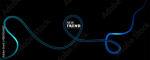 Futuristic Digital Lines with New Trend Background Design