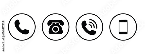 Different types of communication devices Vector