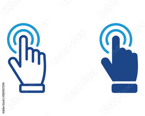 Interactive touch screen interface Vector