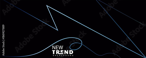 New trend background with blue lines and triangle