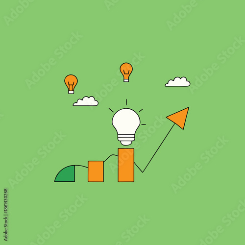 Modern Innovation and Concept Development Flat Vector Symbols for Creative Branding and UI Design