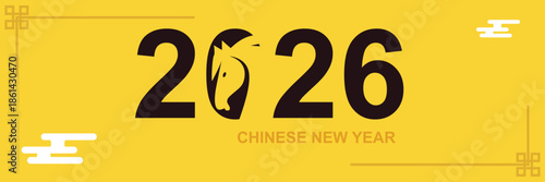  Chinese New Year 2026 banners - Year of the Horse.  Suitable for greetings, promos, event screens, and digital celebrations.
