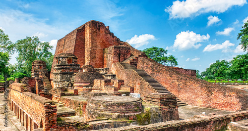Nalanda University ruins in Bihar reveal a vast ancient learning center, founded in the 5th century CE, famed for monasteries, libraries, and global Buddhist scholars.