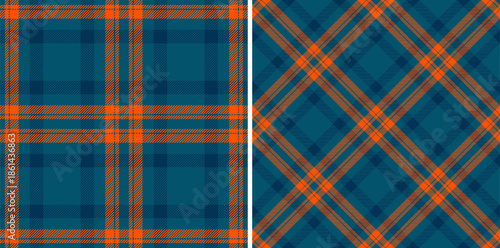 Seamless background textile of texture plaid vector with a fabric check tartan pattern. Set in space colors of tile flooring trends.