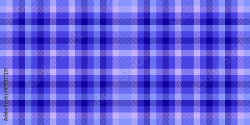 Customizable textile plaid seamless, best pattern texture background. Romantic check tartan fabric vector in indigo and blue colors.