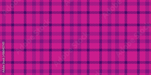 Presentation texture background plaid, present seamless fabric tartan. Coat vector pattern check textile in pink and purple colors.