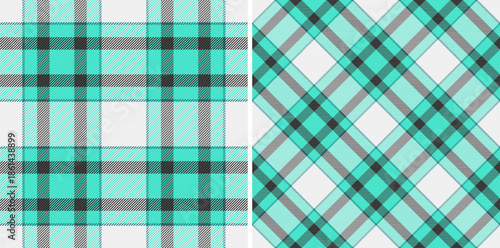 Check plaid fabric of vector tartan textile with a pattern background seamless texture. Set in neon colors for decorating styles interior .