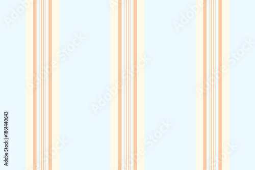 Volume stripe texture background, outfit seamless vertical textile. Drawing pattern lines vector fabric in alice blue and ivory colors.