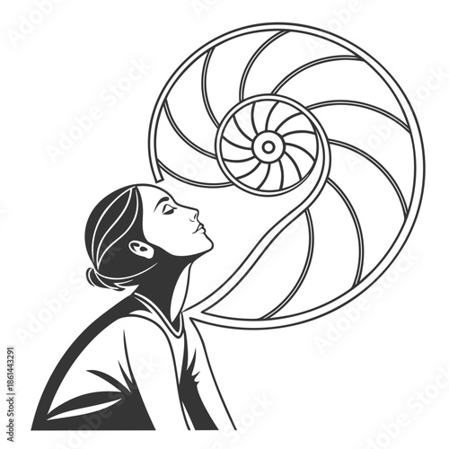 Mental Clarity Abstract Minimalist Symbol Design