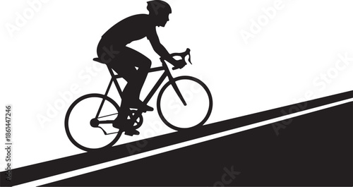 Cyclist Riding Bicycle Silhouette Vector Art

Professional Road Cycling Black Silhouette Illustration

Speed Cycling Athlete Silhouette Design