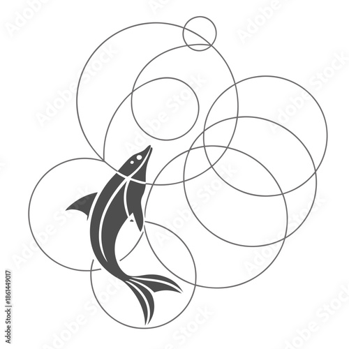 Minimal Digital Intuition Inspired Abstract Technology Icon