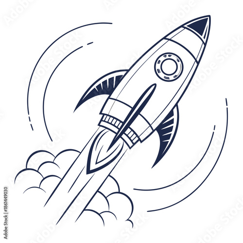 Minimal Future Launch Inspired Forward Motion Abstract Logo