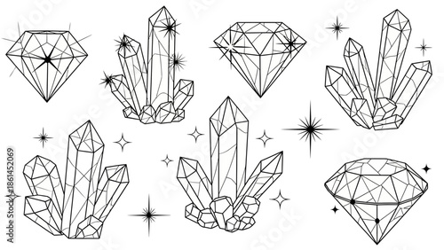Hand drawn flower sketches and vector line art icons create a black floral design frame for architectural building and technology industry business symbols