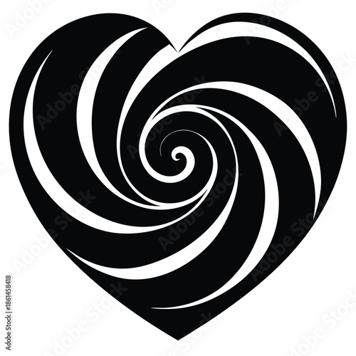 loves wirl vector on white background