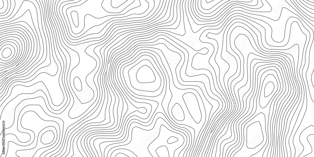 Fototapeta premium Topographic line map. Modern design with White background with topographic wavy pattern design.map, pattern, texture, line, background, adventure, offering a minimalist and modern representation of l