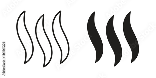 Aroma icons for templates, web design and infographics