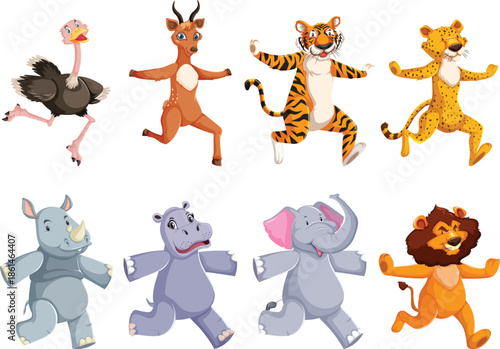 Wild Animal Character Set