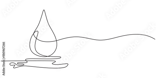 Continuous one line drawing of blood drop on transparent background, blood drop icon single line drawing, continuous line art drawing of blood drop, One line drawing of water drop, Water drop