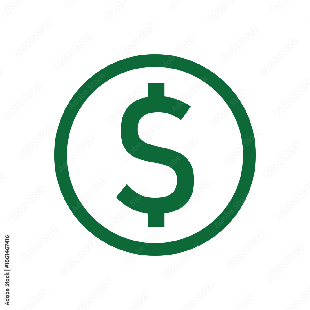 Obraz premium dollar icon vector illustration