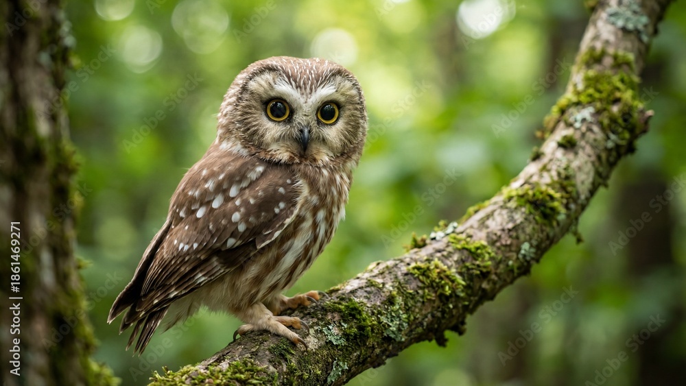 Obraz premium Saw-Whet Owl