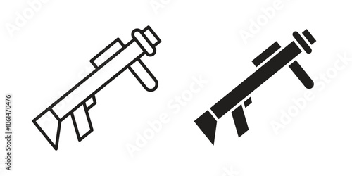 Grenade Launcher icons for templates, web design and infographics