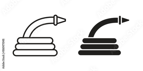 Hose icons for templates, web design and infographics